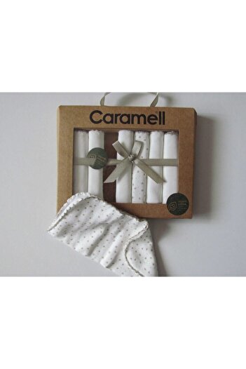 Caramell Pack of 7 Organic, Combed Cotton Baby Mouth Wipes (20x20 Cm)