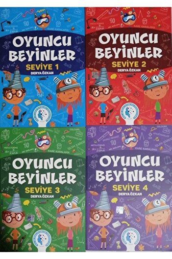Curious&Genius Oyuncu Beyinler Tam Set (4 Kitap) Derya Özkan Akıl Zeka Oyunları Federasyonu Tazof 2023