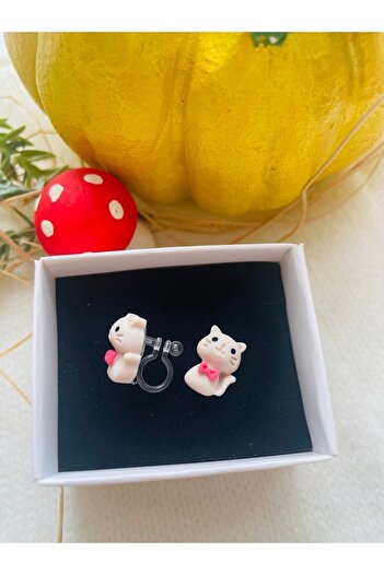1PARÇAMAVİ Children's Earrings - Transparent, Invisible, Clip and No Hole Ear