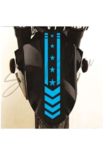 S&S HEDİYELİK EŞYA Motor Roată Față Bandă Starry 35x6,5 Cm Cască Depozit Capac Auto Vehicul Auto Motocicletă Autocolant