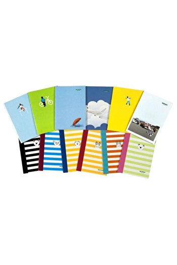 Mopak 40 Sheets Lined A5 High School School Notebook 5 Pieces