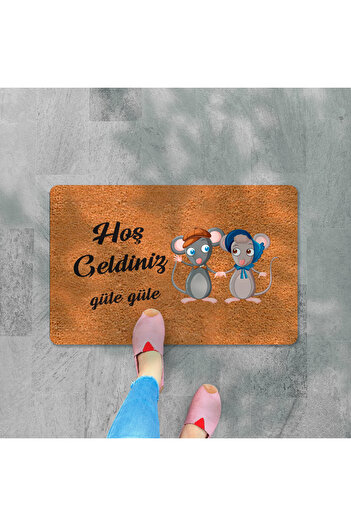 M&H Quality Welcome DIgItal PrInted Hooded Mat - MultI-purpose Indoor and Outdoor Door