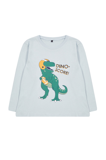 TRENDYOLKIDS Bavlněné modré tričko - Tkdaw25Ts00009
