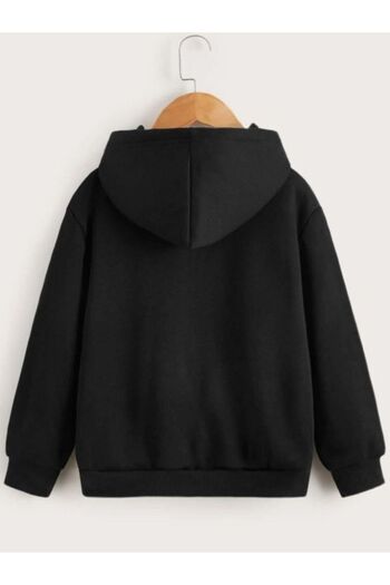 VASK - Hooded Kids Sweatshirt Red Anime Printed