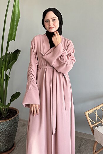 InStyle Μανίκι με κορδόνι σε σκόνη Abaya - Σχέδιο με κορδόνια