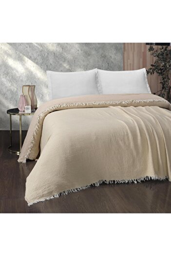 Miespiga Gold Muslin Double Double Sided Pique/Bed Cover