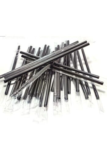 MOTİFİLLA Frozen Straw with Gelatin (Black) 100 Pieces