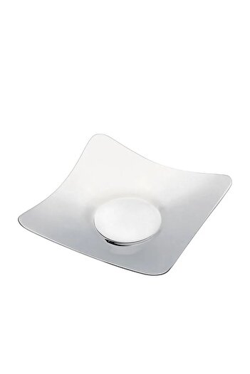 Nehir Clove Plain 18/10 Stainless Steel 12 Pieces Tea Plate 9 x 9 cm