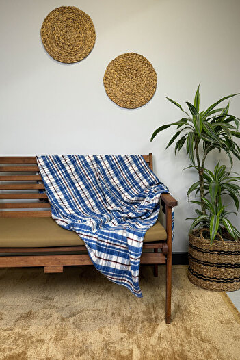 SİHİRLİ AYAKLAR Plaid Patterned TV Blanket - Knee Blanket