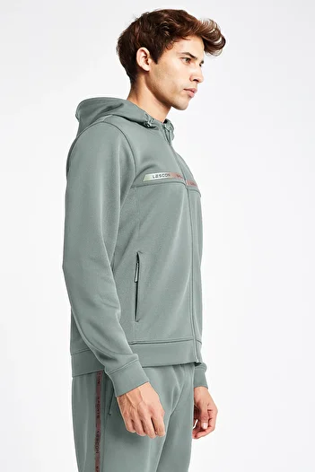 Lescon MeN's Hooded Zippered Sweatshirt - 24N-1128