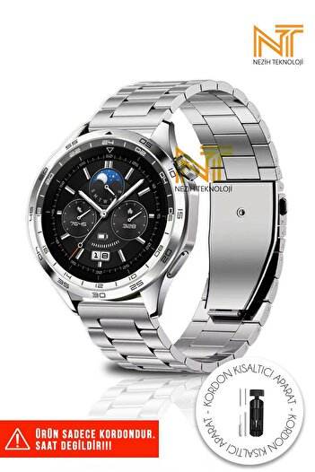Nezih Case HuawEi Watch GT with StainlEss StEEl MEtal Band 46mm - GT2/gt2E/gt3/gt3 Pro/gt4/watch 3 Pro