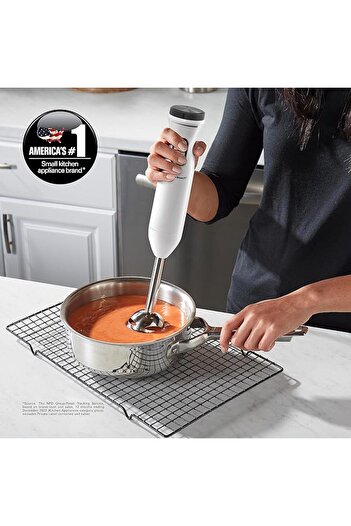 Hamilton Beach Hand Blender with 500ml Chopper, Whisker, 700ml Beaker, Variable Speed Dial & Turbo Boost