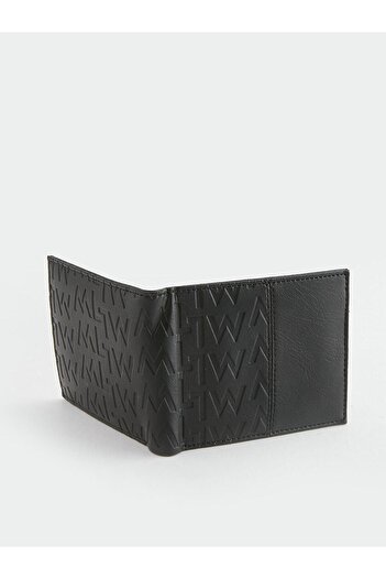 LC Waikiki LCW ACCESSORIES Siyah Deri Görünümlü Erkek Cüzdan