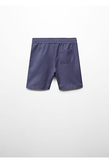 MANGO Kids Beli elastik keten bermuda şort