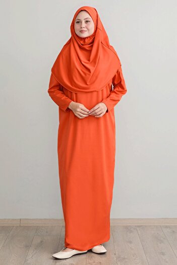 InStyle Tek Parça Kiremit Namaz Elbisesi