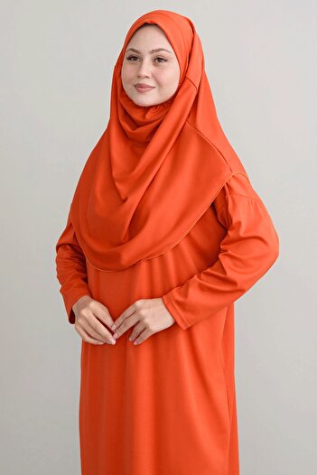 InStyle Tek Parça Kiremit Namaz Elbisesi