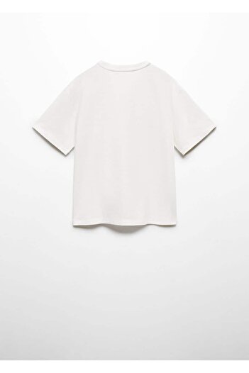 MANGO Kids Gemustertes T-Shirt aus Baumwollmischung