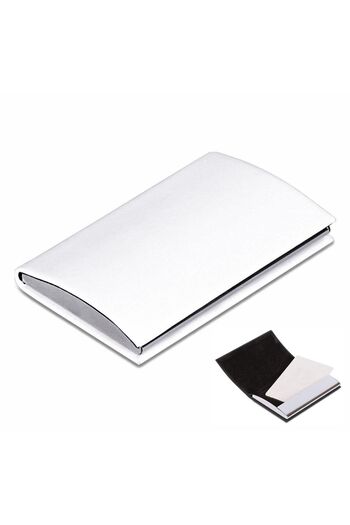 Boldy Magnetic Slim Metal Card Holder - Steel Coated Money Wallet - Business Card Holder