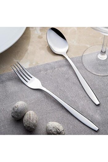 Nehir Std Sahara - Set of 12 Dessert Spoons, Classic Design