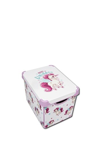 QUTU Unicorn Patterned 3 Piece Decorative Storage Box Set - Style Box