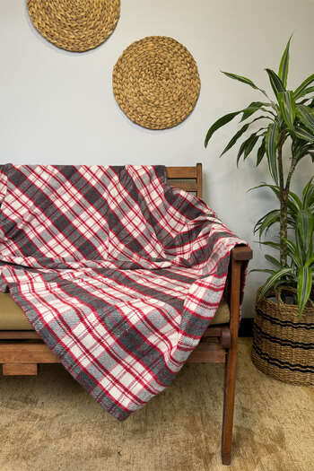 SİHİRLİ AYAKLAR Plaid Patterned TV Blanket - Knee Blanket