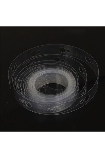 BAL10 DÜNYASI Metallic White Balloon 100 Pieces And Balloon Chain Belt Set 5 Meters