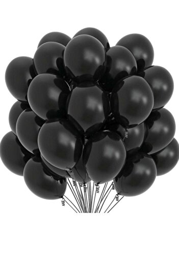 BAL10 DÜNYASI Pastel Black Balloon 20pcs