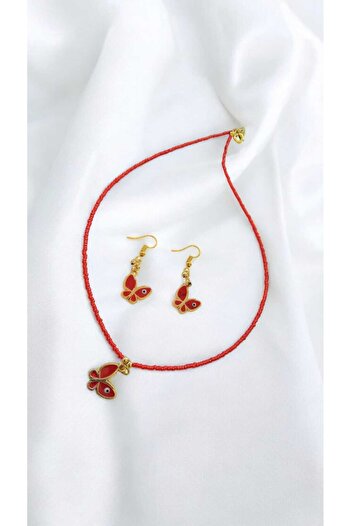 Aksesuar New Year - New Year Gift, NecKlace and Earring Set for Special Occasions