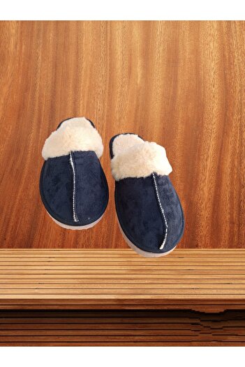 İpek Women's Colorful Plush Fluffy Non-Slip Sole Home Office Furry Slippers
