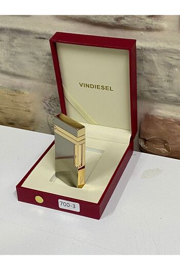 Vindiesel Gri Sarı Gazlı Kişiye Özel Çakmak