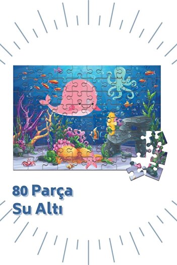 Bonbino Bonkido 4 'lü Puzzle Set - 80 80 96 96 Parça Puzzle 4+yaş