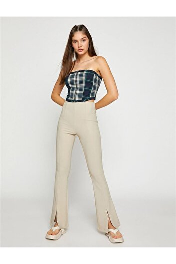 Koton Beige Young Girl Elastane Jersey Trousers - 3sal40008ık 050
