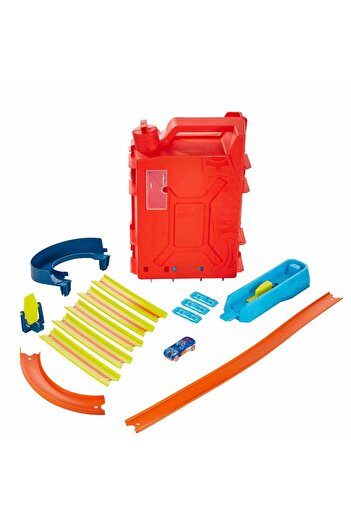 HOT WHEELS Track Builder Unlimited™ Benzin Bidonu Akrobasi Seti, 6 yaş ve üzeri için hediye HDX78
