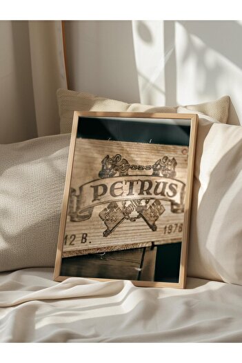 Postifull Rustic Unframed Poster, Scandinavian Brown Painting, No:74 Petrus Sign Photo, Vertical