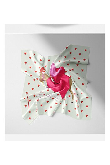 Purple Adv British Designers Design Neck Scarf