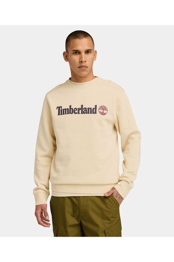 Timberland Ανδρικό καφέ φούτερ - Kennebec River Linear Logo, Crew Neck TB0A5UJYEFL1