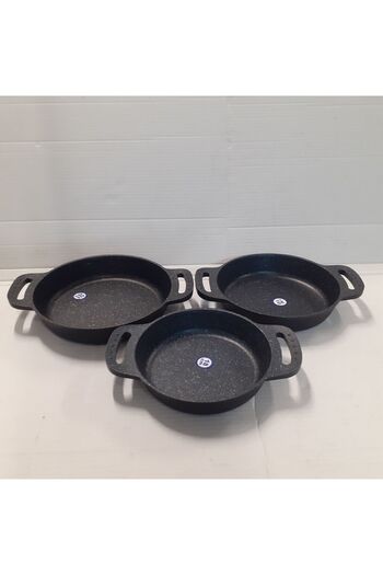 gülsan 3-piece cast granite pan 18-20-22 cm