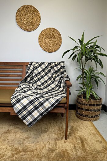 SİHİRLİ AYAKLAR Plaid Patterned TV Blanket - Knee Blanket