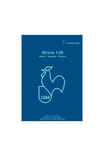 Hahnemühle لوحة رسم لوحة رسم مقاس 120 جم مقاس A4 50 ورقة