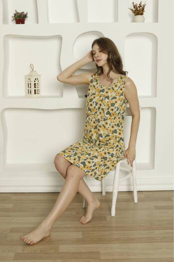 PİJAMOOD Thick Strap Polyviscon Dress