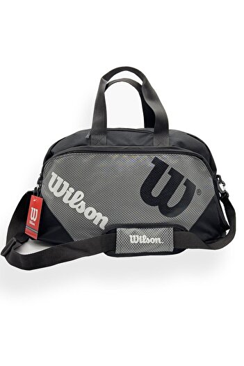 Wilson Gray Color Sports Bag - with Shoe Compartment, for Travel