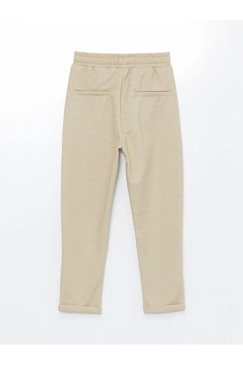 LC Waikiki Beige Boy's Trousers - LCW Kids, Elastic Waist