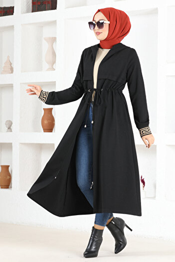 ModaMerve MSL8172 Model Hooded Ecru Cap