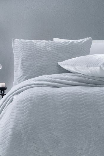 Yataş Dazel Double Blanket Bedspread Set 240X225 cm - Gray