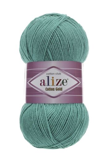 Alize 5 штук бавовняної золотої нитки для ручного в'язання Код кольору 610 Смарагдово-зелений