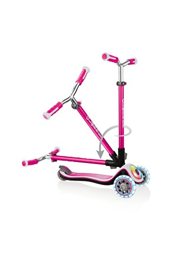Globber Elite Prime Full Işıklı Scooter - Pembe