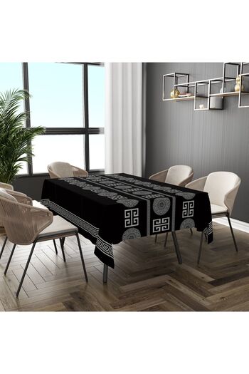 Willuxe Hygienic Oilcloth Tablecloth - Washable and Wipeable Stain Resistant Features