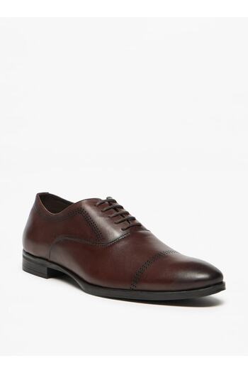 LBL by Shoexpress Sturdy Oxford Shoes with Lace-Up Closure