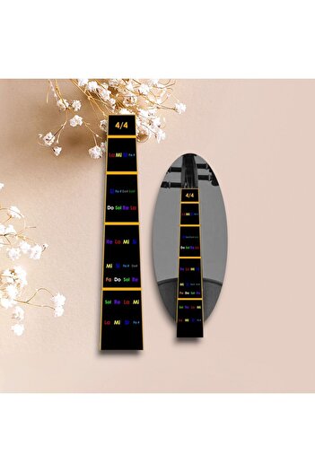 cantekin Keman Sticker Keman Nota Yerleri Türkçe Notalı Keman Tuşe Kılavuzu 4/4 Keman Uyumlu