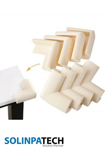 SolinpaTech 8 Pieces 3m Tape Baby Kids Elderly Corner Protection - Table, Marble, Coffee Table, Cream Edge Protector